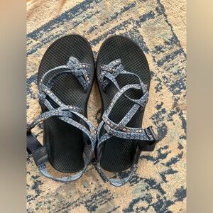 Chaco Black and Blue Women's Sandals